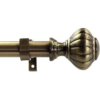 Urbanest 1-inch Diameter Doorknob Adjustable Single Drapery Curtain Rod, 28-inch to 48-inch, Anti... | Amazon (US)
