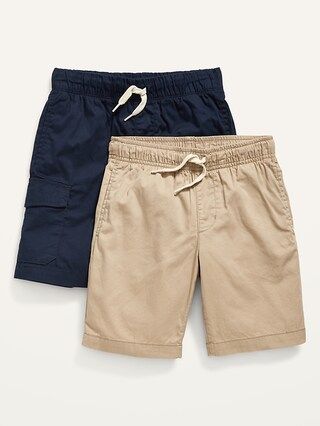 Non-Stretch Twill Jogger Shorts 2-Pack for Boys (At Knee) | Old Navy (US)