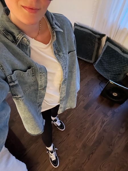 Girls night 🍸
Jean shirt jacket is true to size - on sale for 20% off! Shoes I would size down if you are in between and they are on sale! 


#LTKfindsunder100 #LTKsalealert