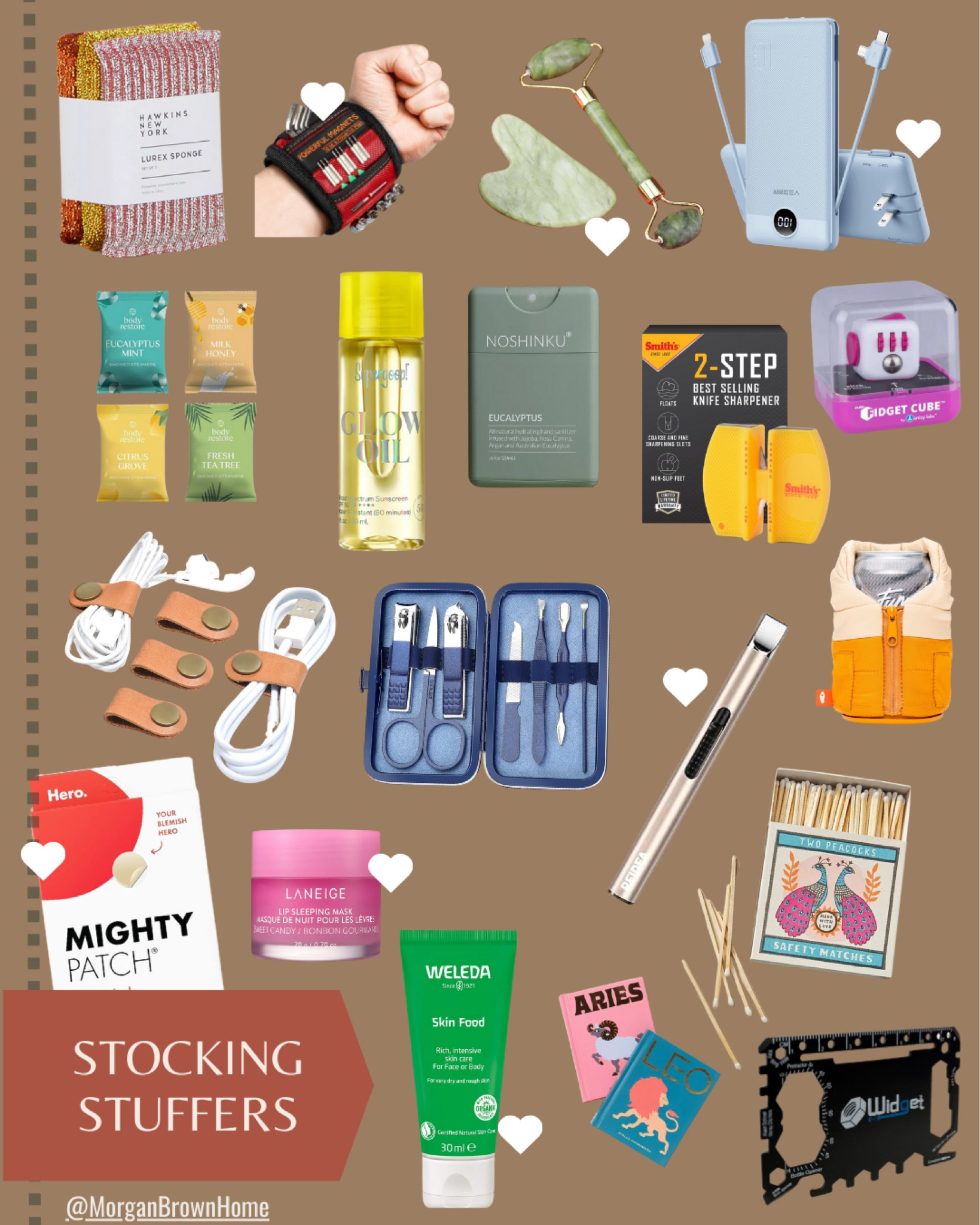 Stocking stuffers they'll love! Small surprises that make a big impact. #giftguide2024 #shopmorganbrownhome

#LTKfindsunder50 #LTKSeasonal