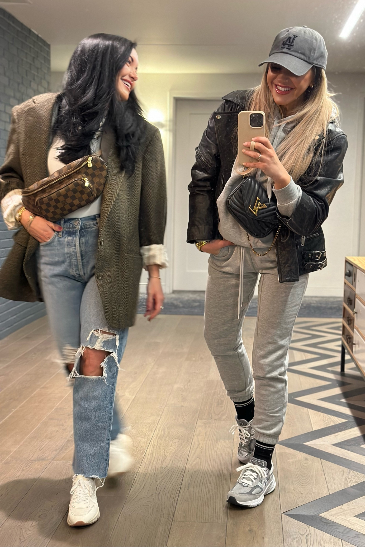 Shop the fit!

ALO sweat set size XS 
Black distressed leather jacket size medium 
New balance 990 size 7.5 
LV multi pochette 
LA Dodgers hat dark grey 

#LTKstyletip #LTKtravel #LTKFind