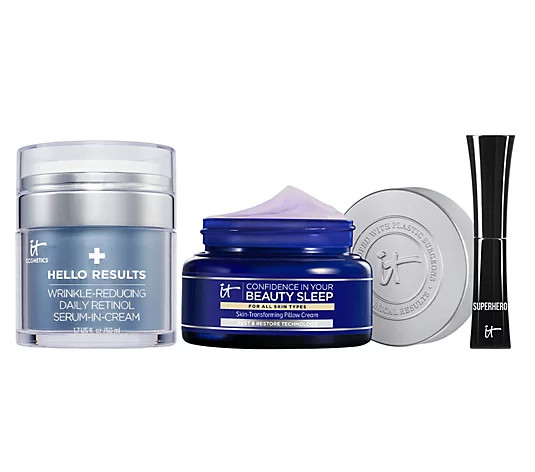 IT Cosmetics Hello Results Retinol & Beauty Sleep Set w/ GWP - QVC.com | QVC
