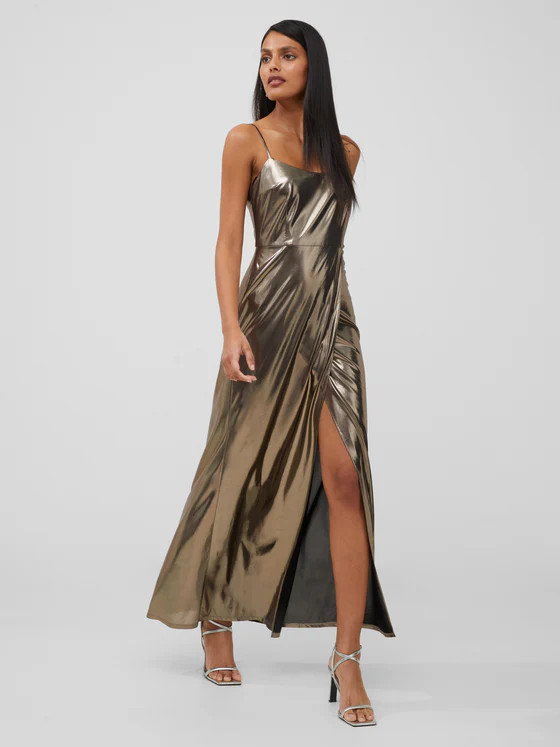Ronja Liquid Strappy Midi Dress | French Connection (US)