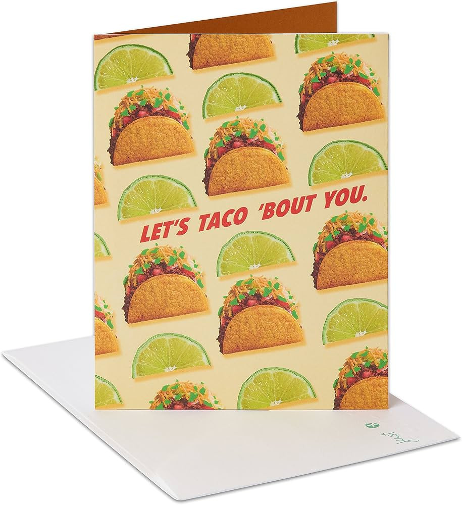 American Greetings Funny Thinking of You Card (Let's Taco 'Bout You) | Amazon (US)