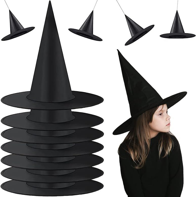 Witch Hat Halloween Witch Costume Decor Hanging Witch Hats Floating Witch Hats for Halloween Part... | Amazon (US)