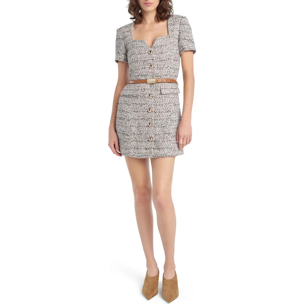 Favorite Daughter The First Wife Tweed Dress in Pink Tweed at Nordstrom, Size 2 | Nordstrom