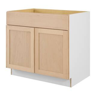 36 in. W x 24 in. D x 34.5 in. H Ready to Assemble Base Kitchen Cabinet in Unfinished with CLICKREADY Technology | The Home Depot