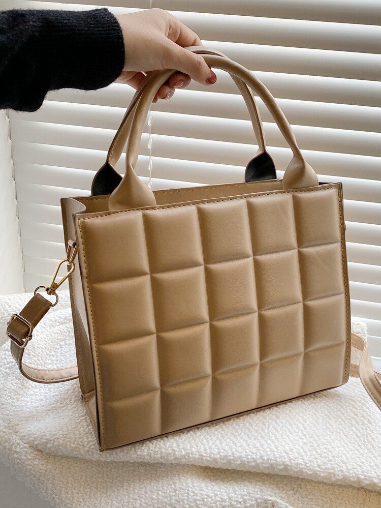 Geo Embossed Square Bag | SHEIN