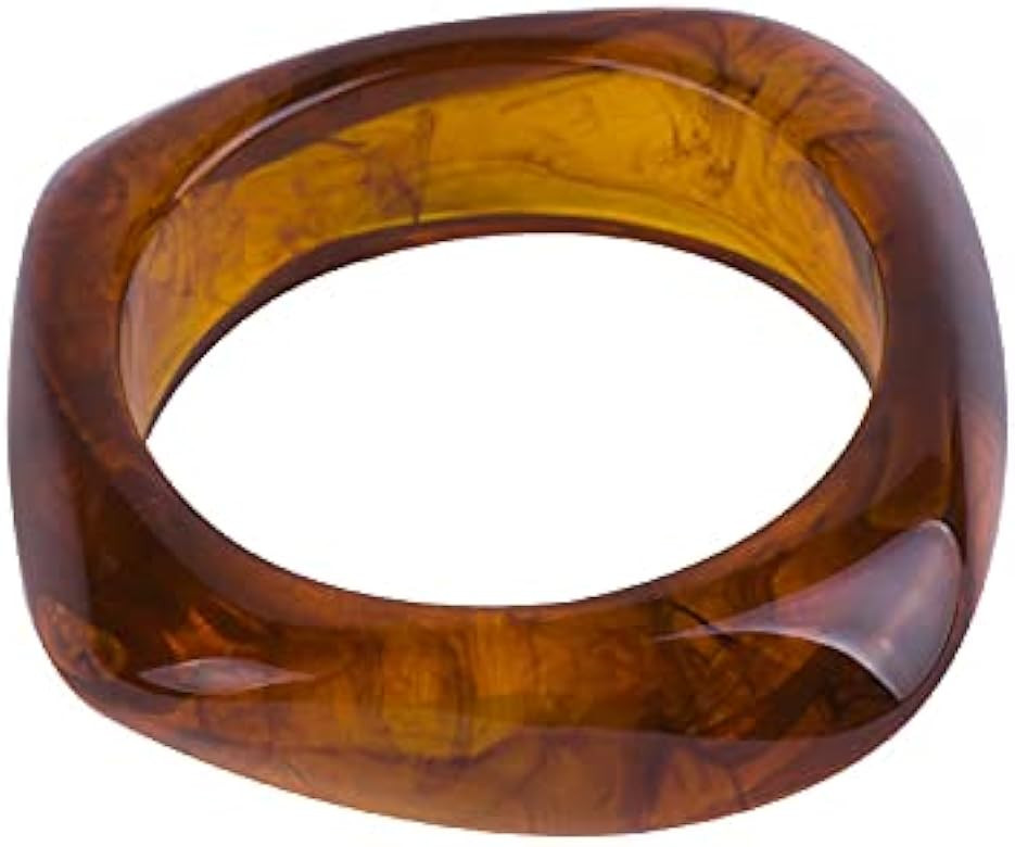 Acrylic Resin Chunky Bangle Bracelets for Women Resin Irregular Bangle Wrap Bracelete Acrylic Ban... | Amazon (US)