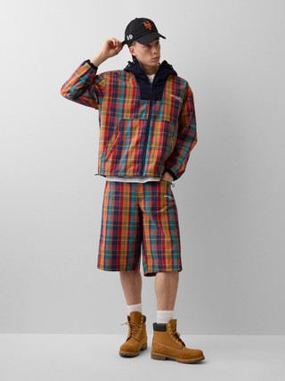 Gap × Awake NY Plaid Canvas Baggy Shorts | Gap (US)