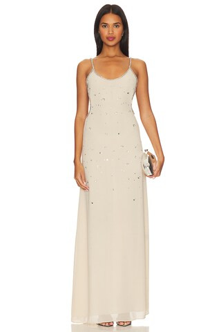 Deana Gown in Beige Neutral | Revolve Clothing (Global)
