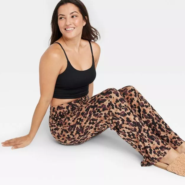 Women's Animal Print Beautifully Soft Pajama Pants - Stars Above