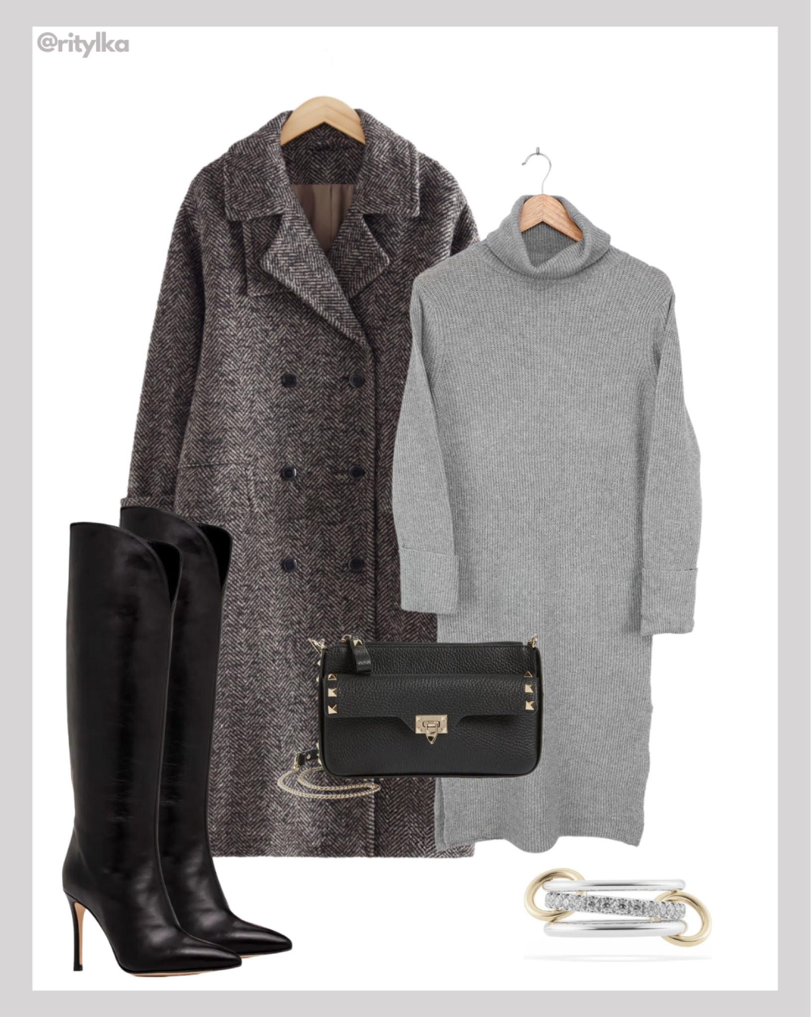 Winter outfit ideas

Black long coat
Winter coat
Grey sweater dress
Black boots
Black bag
Silver rings

#winteroutfit #winteroutfitideas #workwear #workwearstyle #budgetfashion

#LTKstyletip #LTKworkwear #LTKSeasonal