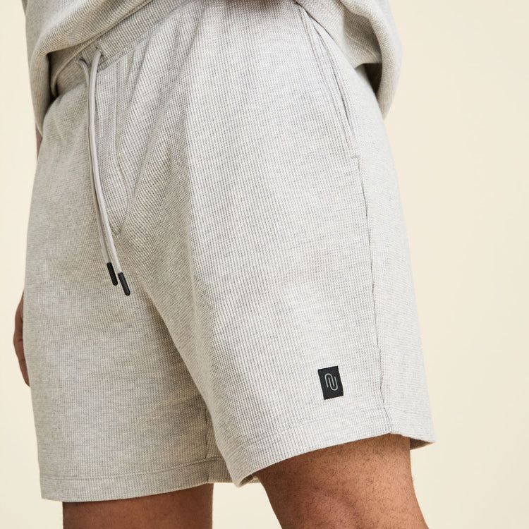 Waffle Shorts | Heather Grey | nuuds