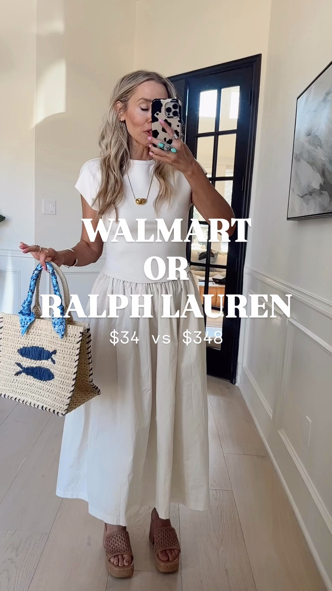 🤍SCROLL TO SHOP🤍
🤍 Anthro has a version and so does Ralph Lauren for $348! 😳

Snag this $32 gem while it’s still in stock- sizes are starting to sell out! 🤍 Comes in Black too! 🖤
I got SO many compliments on this beauty at church. Plus it’s comfortable & V flattering. 

