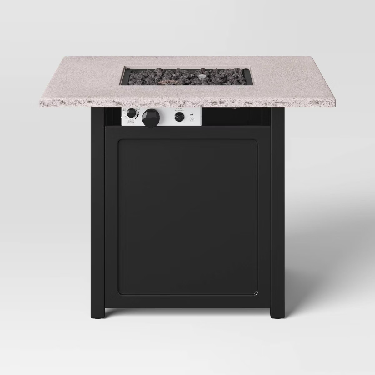 Rocksprings Stacked Stone Liquid Propane Fire Pit - Light Brown - Threshold™ | Target