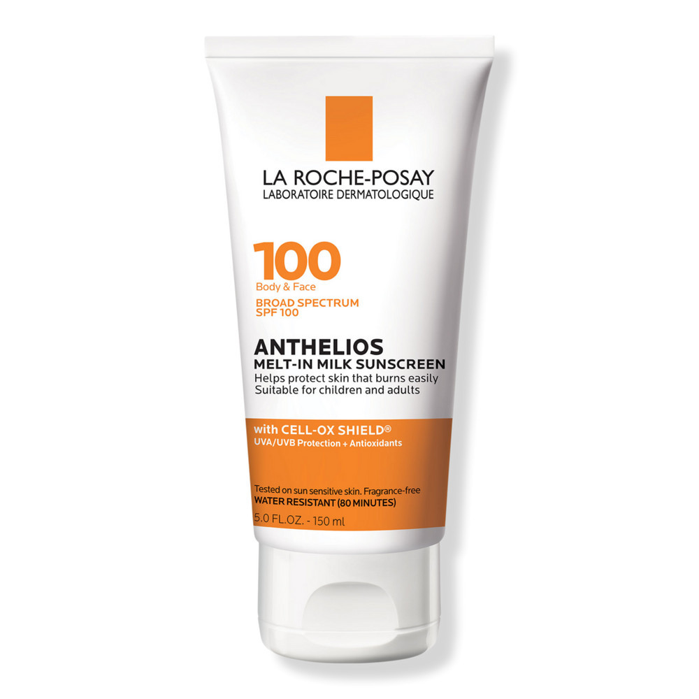 La Roche-Posay Anthelios Melt-in Milk Body & Face Sunscreen Lotion SPF 100 - 5.0 oz | Ulta