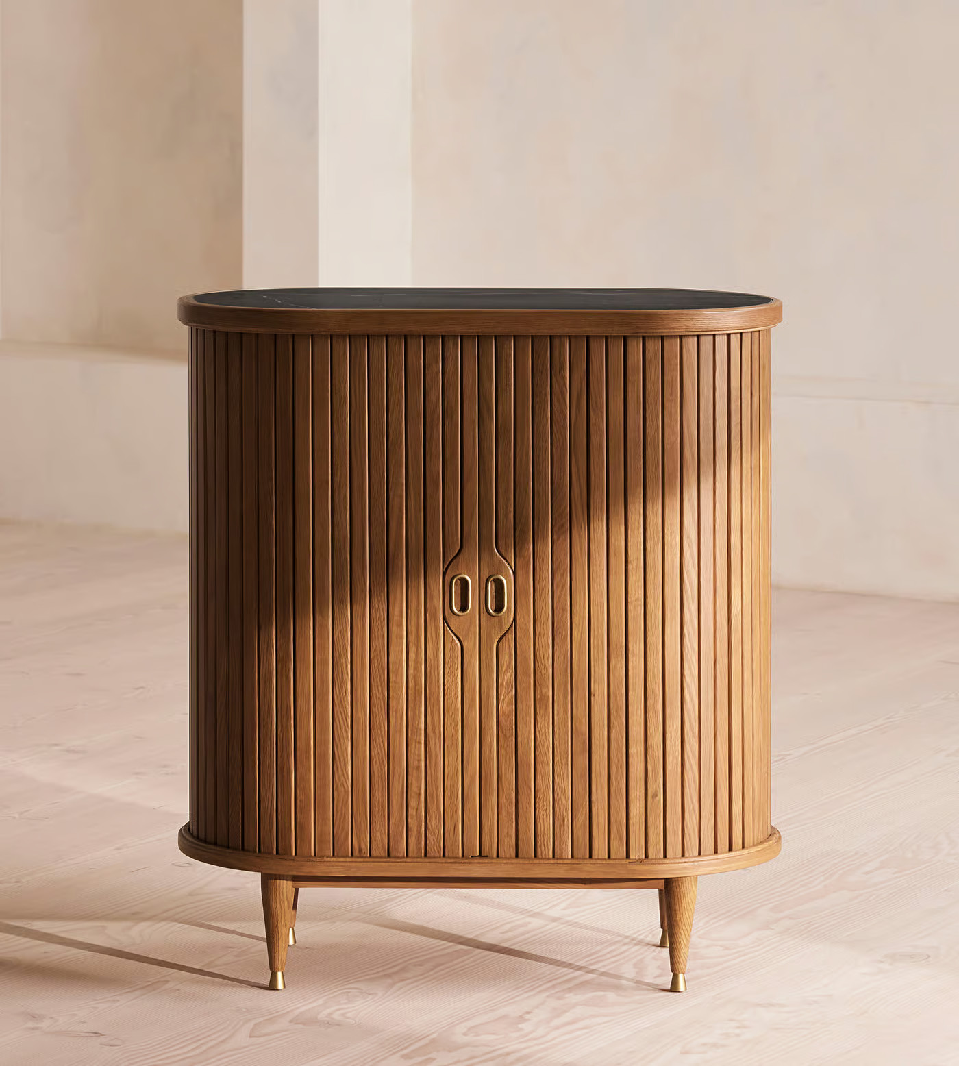 Nora Tambour Bar, Black Marquina Marble | Soho Home Ltd