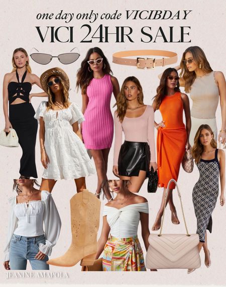 One day only VICIBDAY 24 hour sale 🙌🏻🙌🏻

Pink summer dress, bodysuit, summer style

#LTKSeasonal #LTKsalealert #LTKstyletip