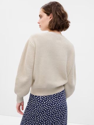 Shaker-Stitch Crewneck Sweater | Gap (US)