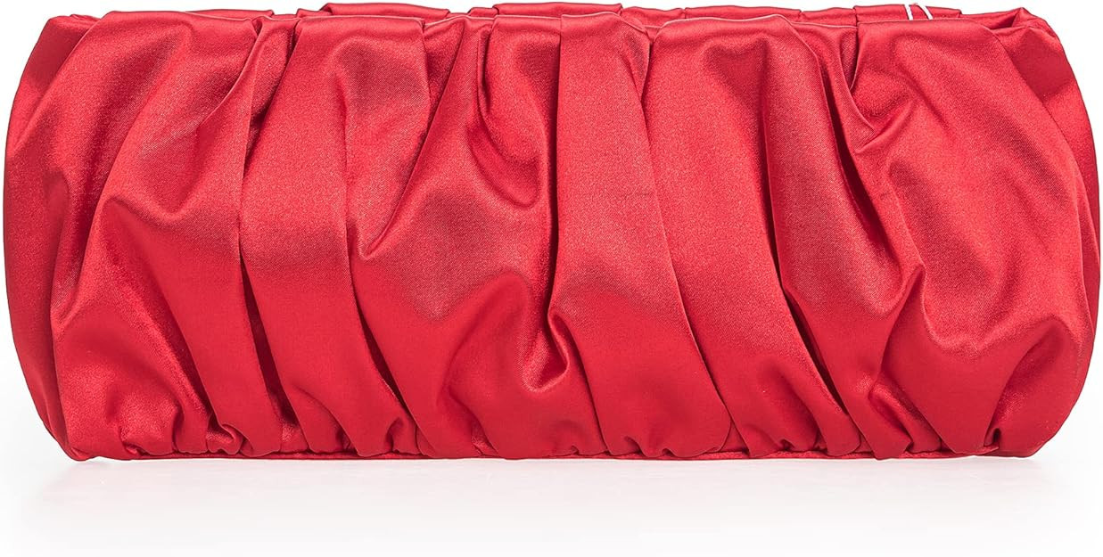 Classy Evening Bags Pleated Satin Clutch Formal Dressy Purses Wedding/Prom/Party Handbag for Wome... | Amazon (US)