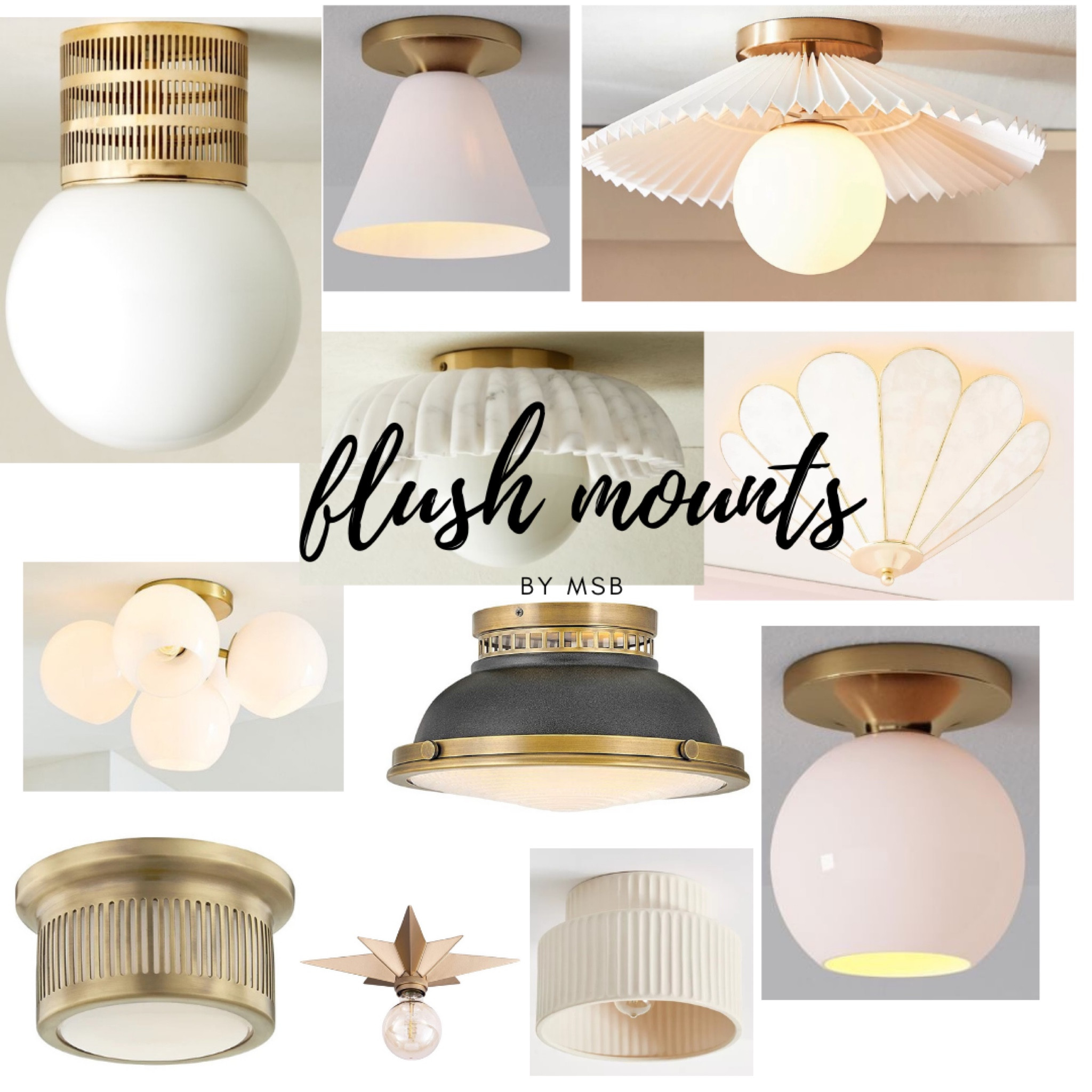 Fluted on sale flush mount