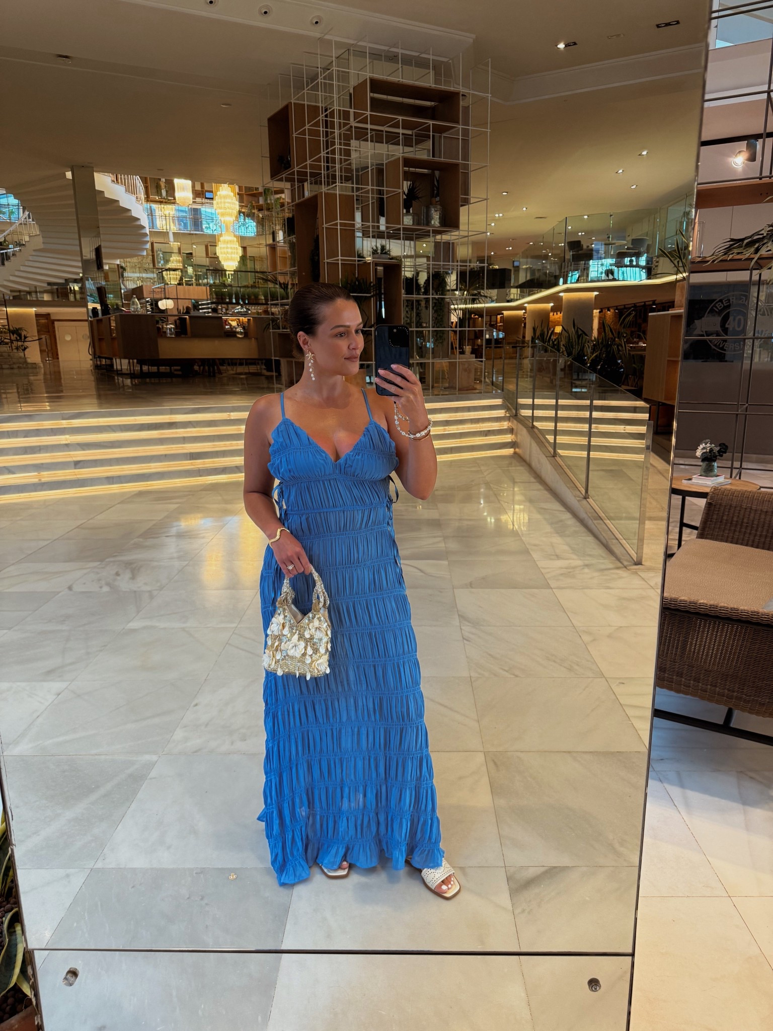 My favourite dress of the holiday 🩵 wearing a size small

#LTKeurope #LTKdatenight #LTKsummer