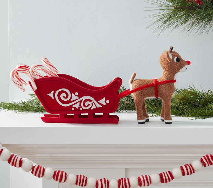 Rudolph® Felt Treat Holder | Pottery Barn Kids