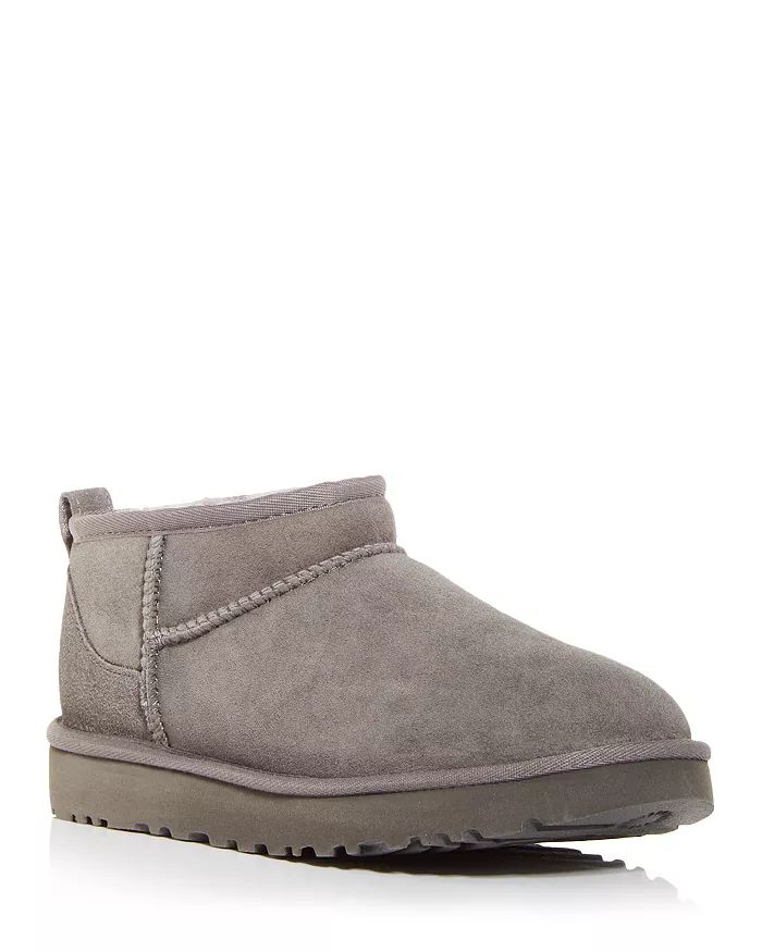 UGG&reg; Women's Classic Ultra Mini Shearling Booties Shoes - Bloomingdale's | Bloomingdale's (US)