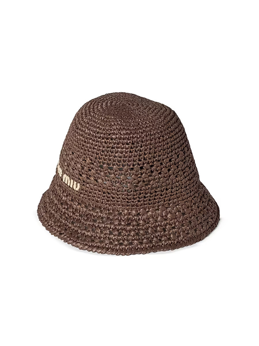 Women's Woven Fabric Hat - Brown - Size Small | Saks Fifth Avenue