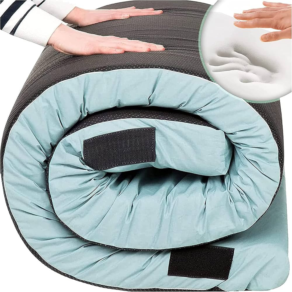 Matrix Cell Memory Foam Camping Mattress Pad, Roll Up Mattress Floor Mattress for Adults, Camping... | Amazon (US)