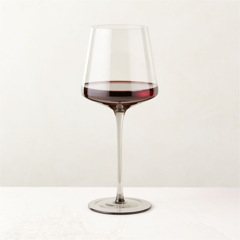 Muse Modern Smoked Red Wine Glass | CB2 | CB2