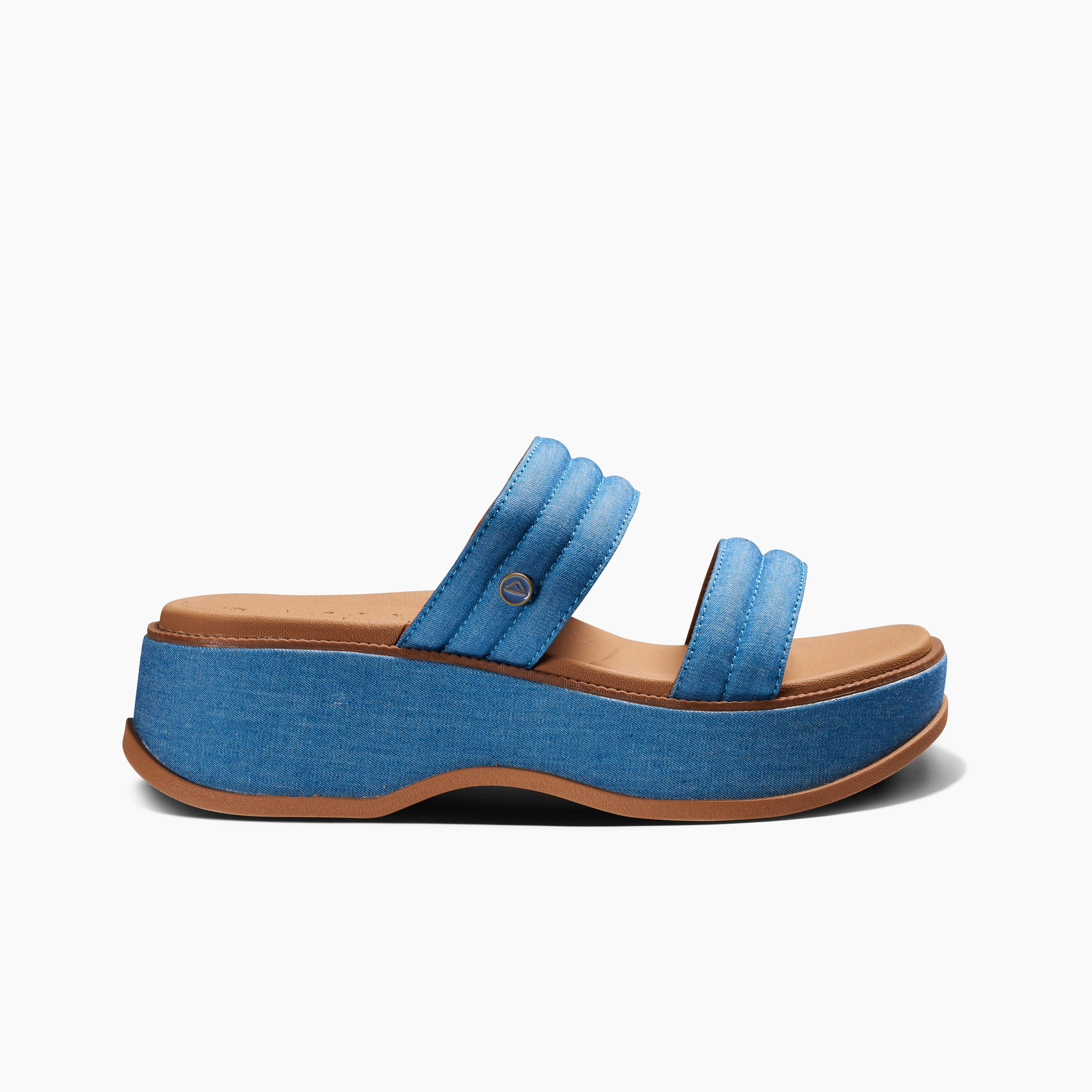 Women's Lofty Lux Hi Platform Sandals in Denim | REEF® | Reef