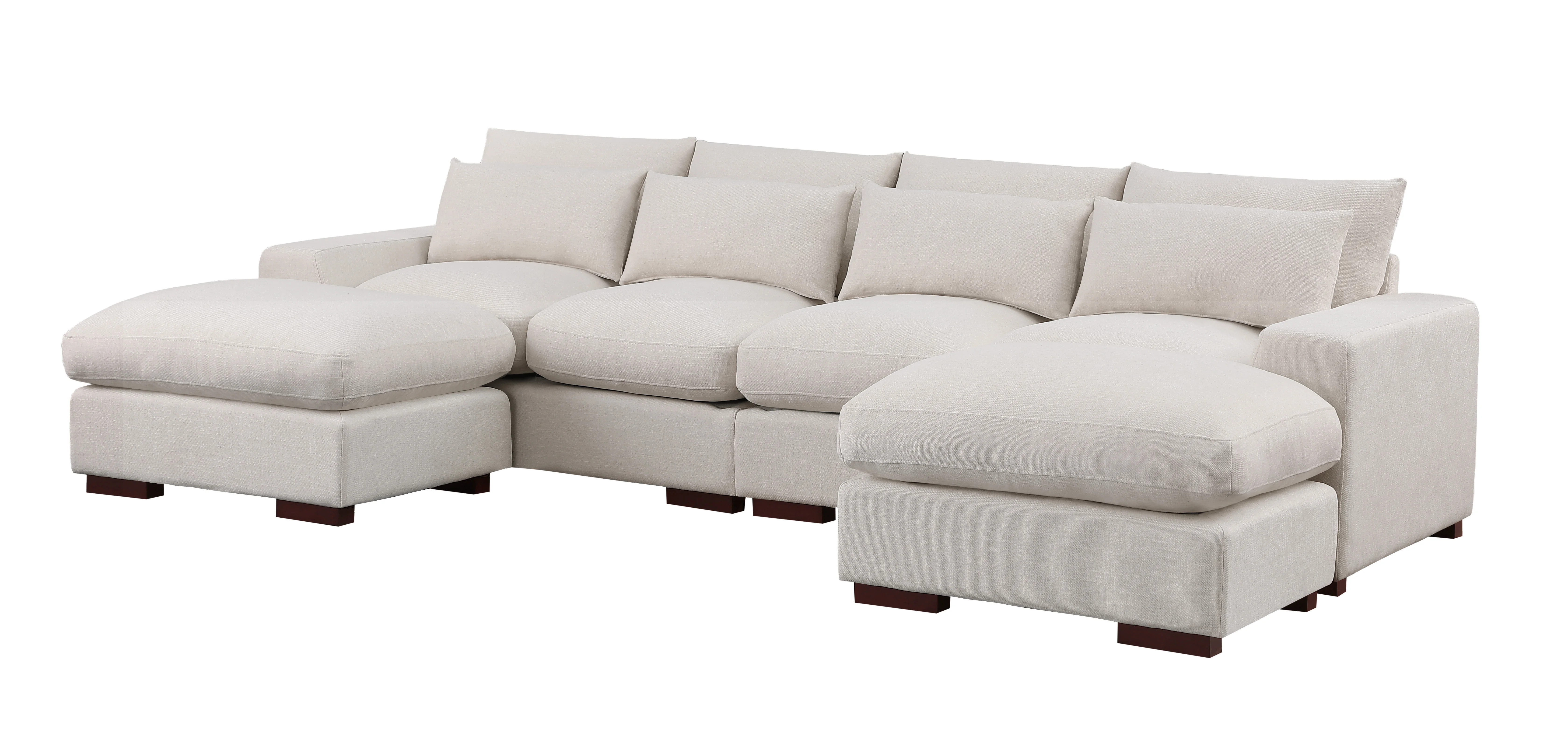 Nyerere 123.24" Upholstered Sectional | Wayfair | Wayfair North America