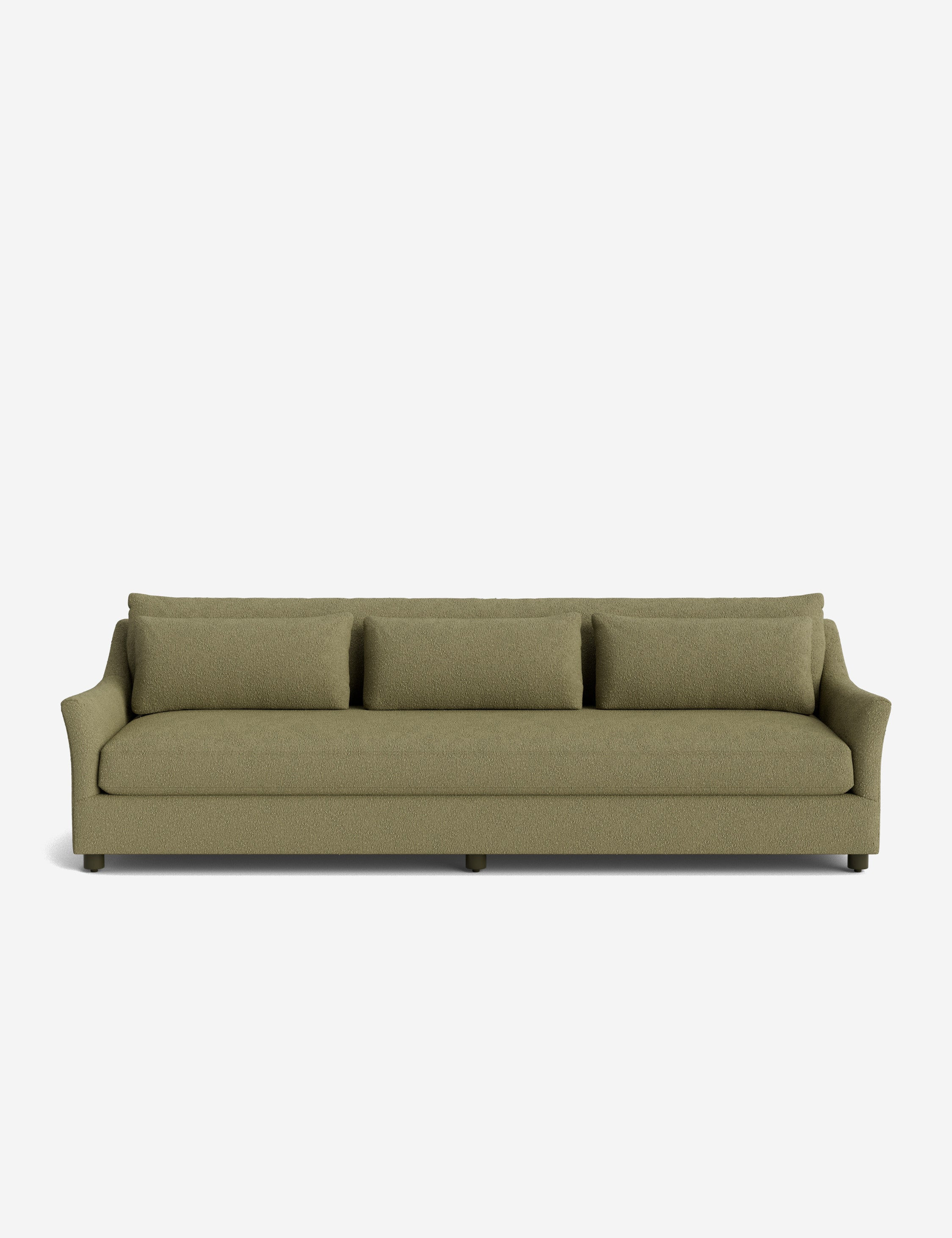 Niven Sofa, Green Luxe Boucle, 110"W | Lulu and Georgia 