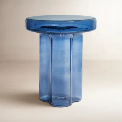 Kober Glass Pedestal End Table | Wayfair North America