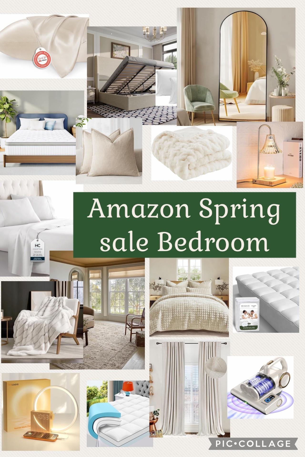 Amazon BIG SPRING SALE deals! 

Bedroom bed bedding sheets quilt comforter silk pillowcase area rug mattress pad topper blackout curtains throw blanket candle warmer mattress cleaner vacuum 

#LTKWedding #LTKHome #LTKSaleAlert