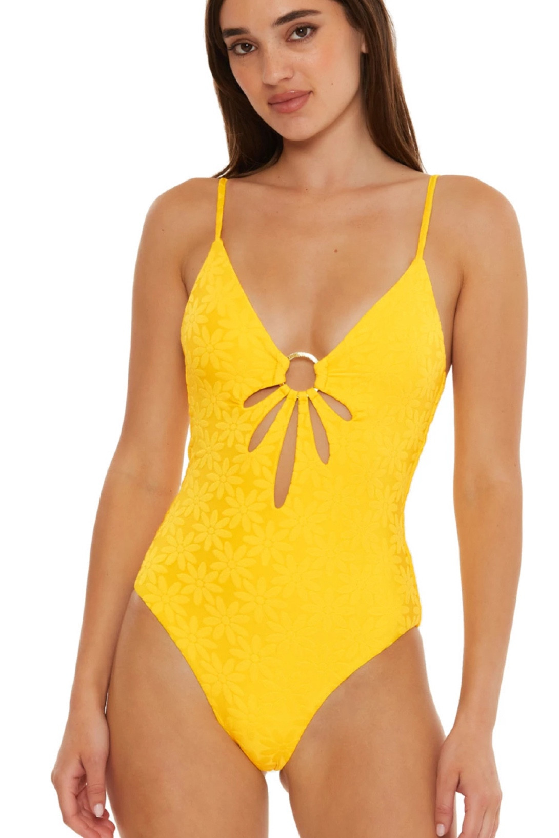 Trina Turk yellow cut out one piece beach swim bathing suit

#LTKswim #LTKGiftGuide #LTKstyletip