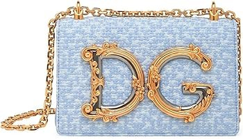 Amazon.com: Dolce&Gabbana, DG Girl Tweed Crossbody Bag, Light Blue : Amazon Luxury | Amazon (US)