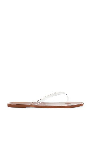 BLACK SUEDE STUDIO Crystal Flip Flop in Brown. - size 40 | Revolve Clothing (Global)