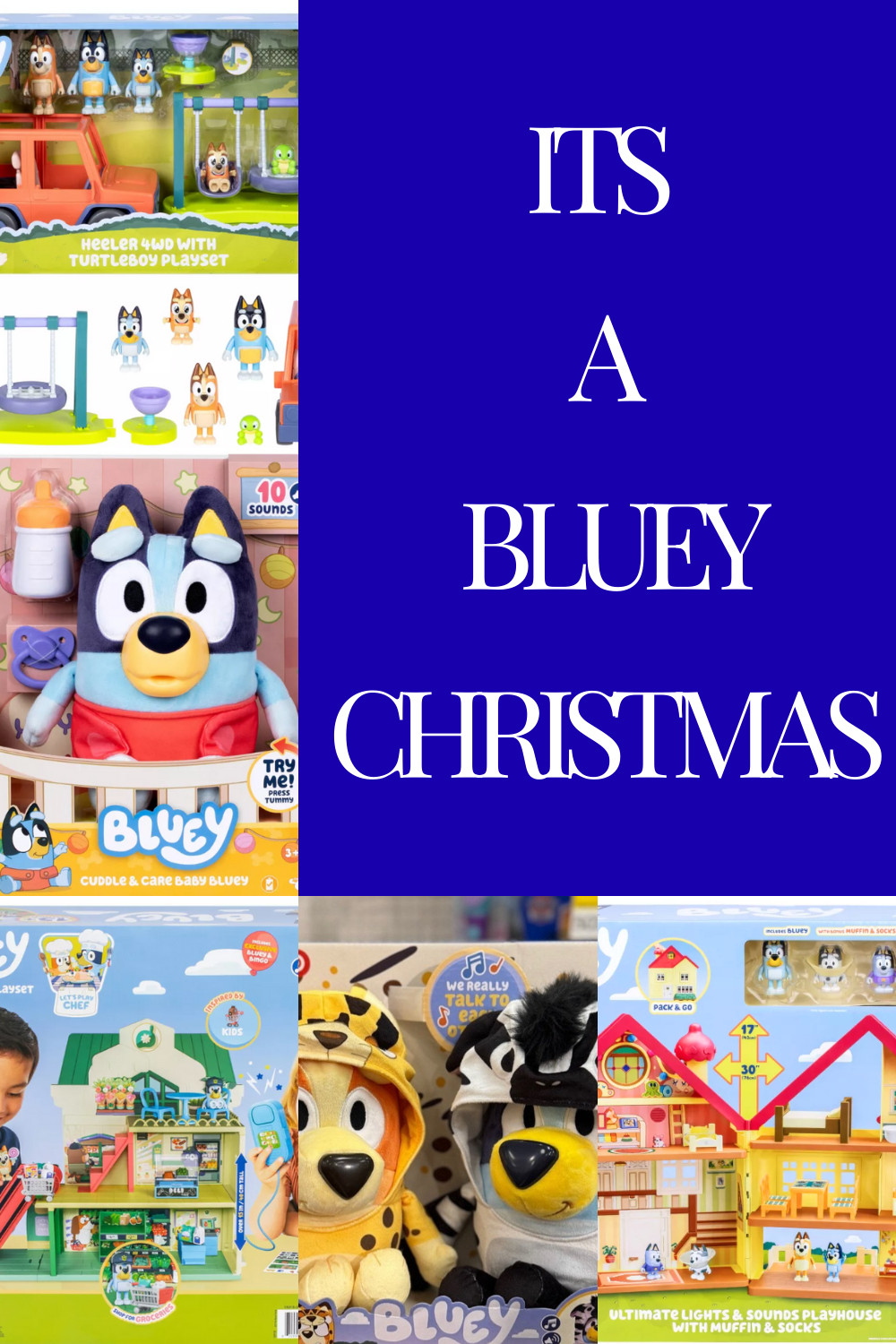 💙 It’s a Bluey Christmas! 💙

Bluey toys are ruling the holiday season, and this roundup brings together the cutest, funniest, and most gift-worthy sets for little fans. From playhouses to plushies, family figures, and sound toys, these picks deliver the imagination, silliness, and heart that kids love about the Heeler crew. Perfect for Christmas morning surprises and playtime all year long.

This post contains affiliate links. I may earn a small commission if you make a purchase, at no extra cost to you.

#BlueyToys, #BlueyChristmas, #KidsGiftGuide, #HolidayGifts2024, #BlueyFans, #ToyInspo, #ChristmasForKids, #KidsToys2024, #GiftIdeasForKids, #HolidayShopping, #BelleMedia, #TheWanderGuys, #BlueyPlayhouse, #BlueyFigurines, #BlueyMerch 

 #LTKCyberWeek #LTKGiftGuide #LTKKids