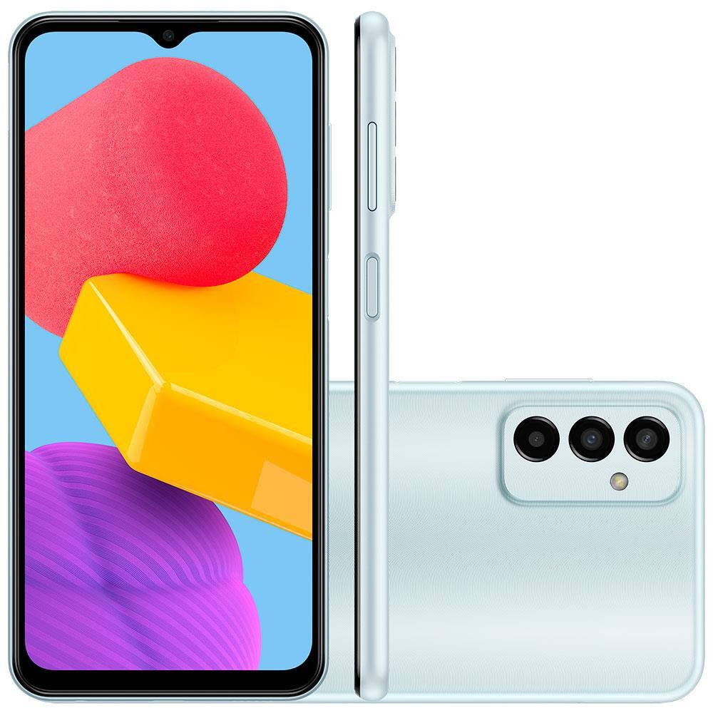 Smartphone Samsung Galaxy M13 Azul 128GB, 4GB RAM, Processador Octa-Core, Câmera Tripla Traseira... | Casas Bahia (BR)
