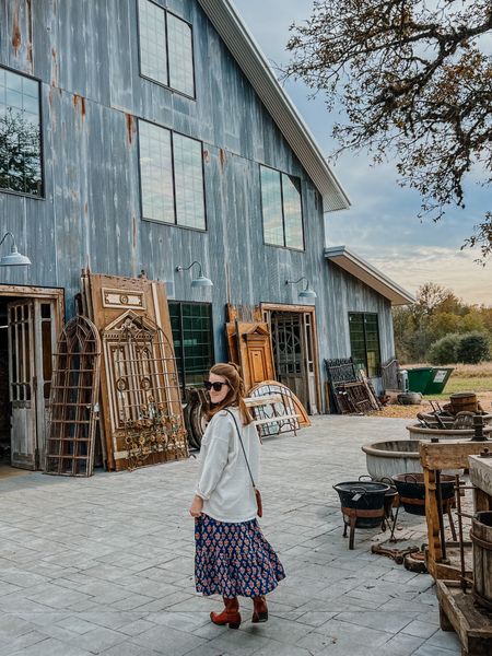 Cleaning out my camera roll and found this snap from an unsuccessful day trip to Round Top (spoiler: only go on the weekend if it’s the off season!), but I’ve got one of my favorite outfits — block print dress from Eastern Market, utility jacket from @frankandeileen, vintage ostrich cowboy boots found in Austin. 

#LTKSeasonal