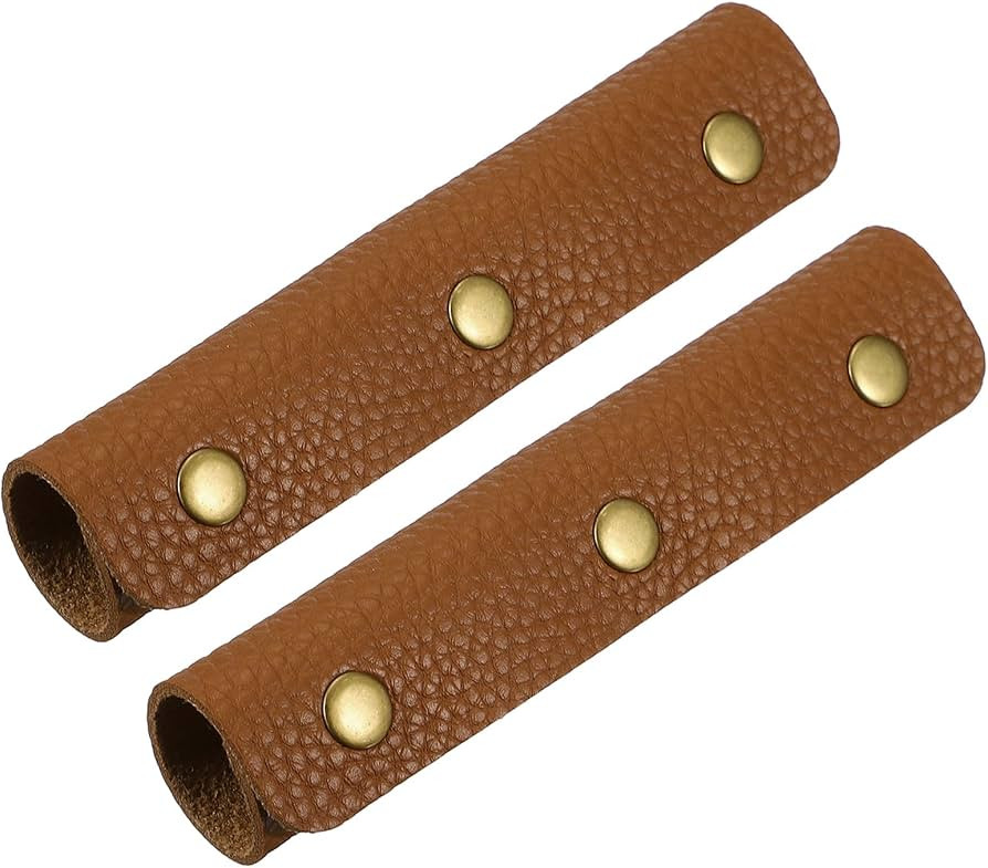 uxcell 2 Pcs Handbag Handle Cover, Leather Luggage Handle Wraps, Purse Strap Cover Luggage Grip P... | Amazon (US)