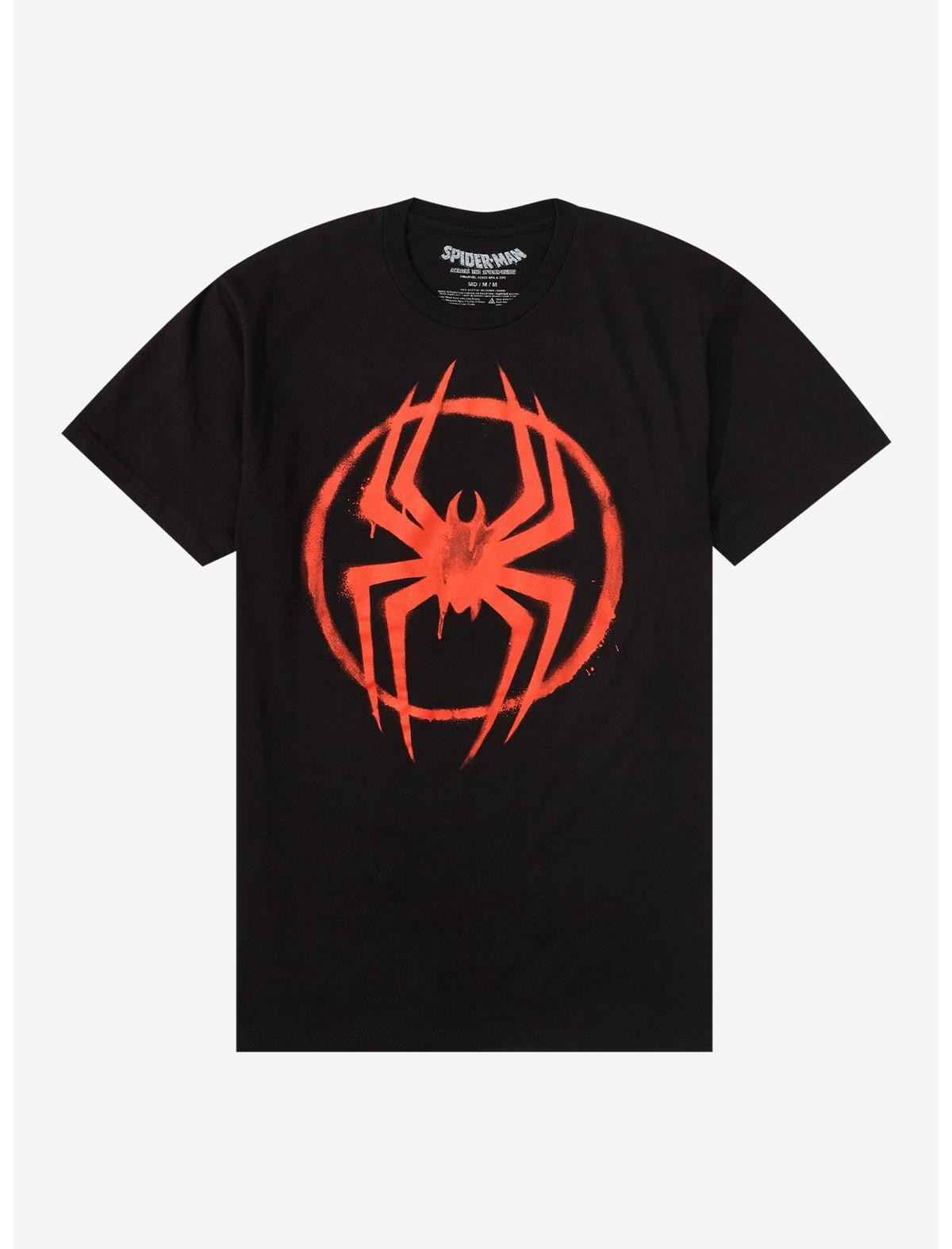 Marvel Spider-Man: Across The Spider-Verse Miles Logo T-Shirt | Hot Topic | Hot Topic
