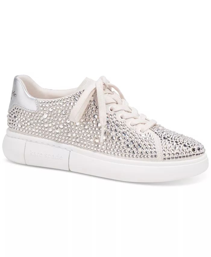 Women's Lift Crystal Lace-Up Sneakers | Macy's