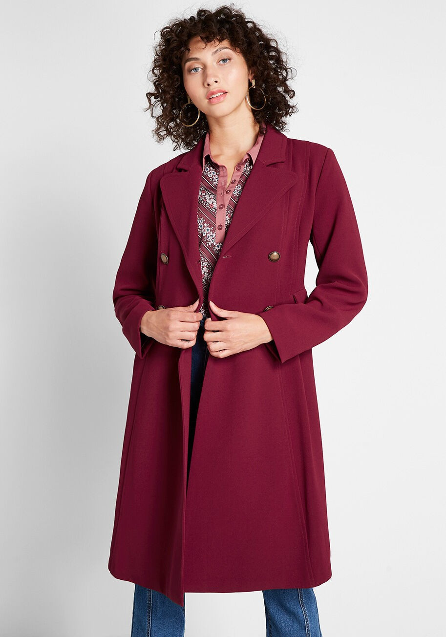 Along for the Ride Crepe Coat | Modcloth