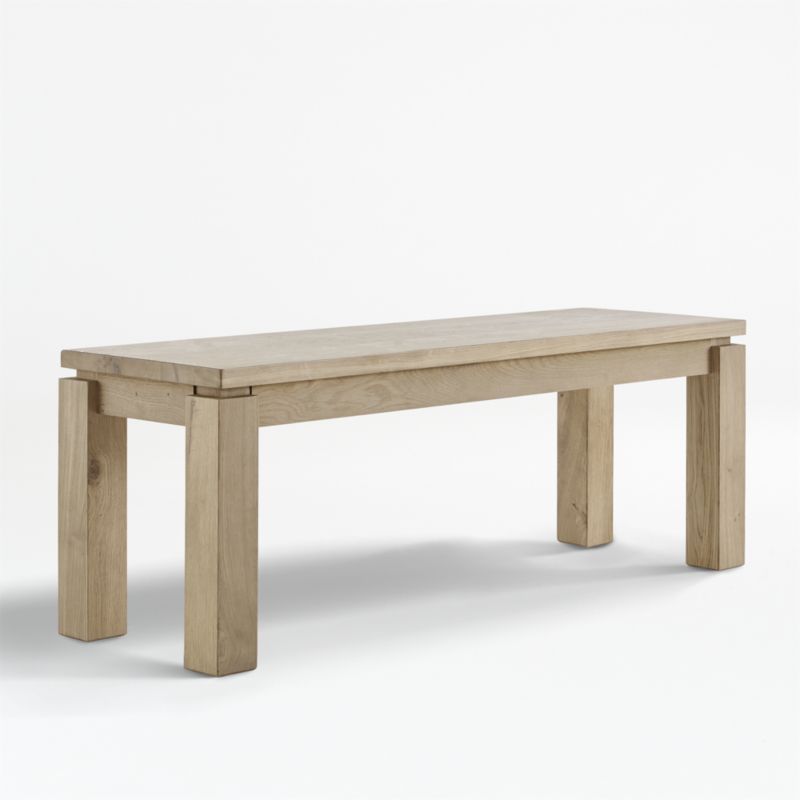 Walker Natural 48" Dining Bench + Reviews | Crate and Barrel | Crate & Barrel