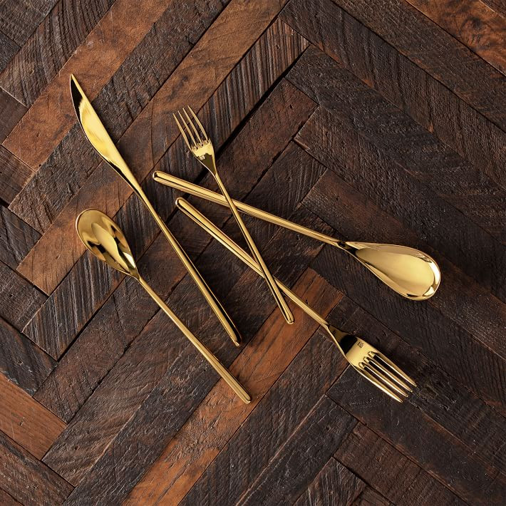 Dragonfly Polished Stainless Steel Flatware Sets | West Elm (US)