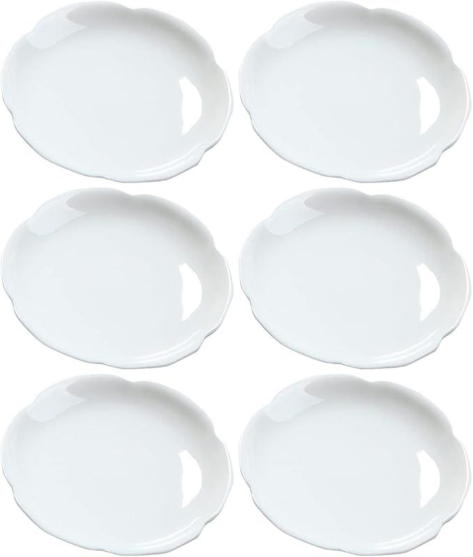 Sizikato 6pcs White Porcelain Tea Coaster, 3.3-Inch Tea Bag Coaster | Amazon (US)